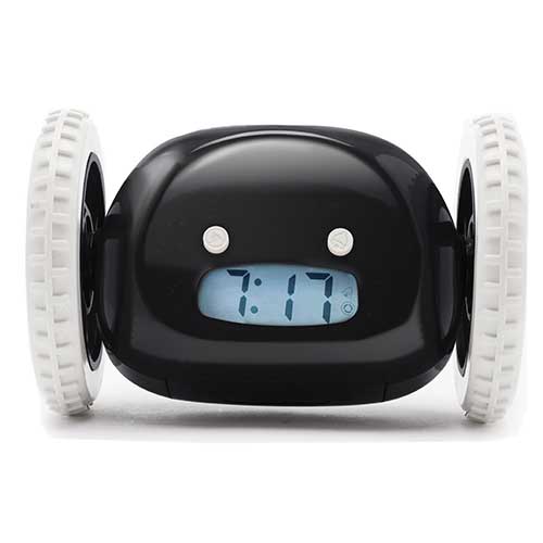 Clocky Alarm Clock on Wheels