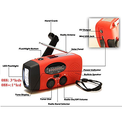 Emergency Hand Crank Flashlight