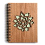 Laser Cut Wood Journal and Notebook