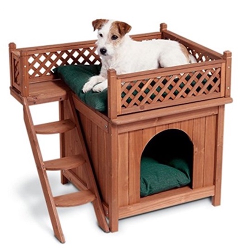 Wood Pet Home Room with a View