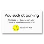 You Suck at Parking Cards