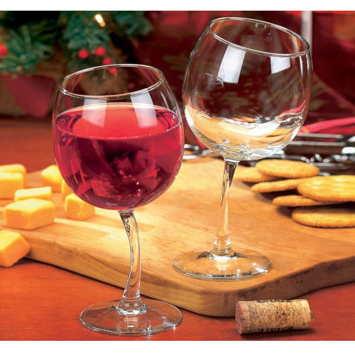 Tipsy Wine Glass