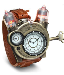 Steampunk-Styled Tesla Analog Watch