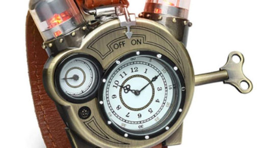 Steampunk-Styled Tesla Analog Watch