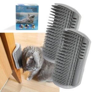 Self Groomer with Catnip Wall Corner Massage