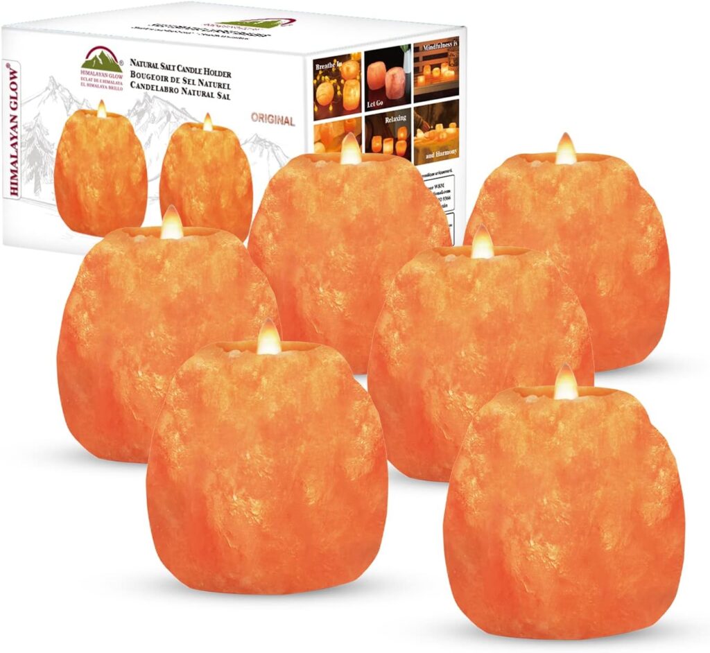 Himalayan Salt Tea Light Candle Holders