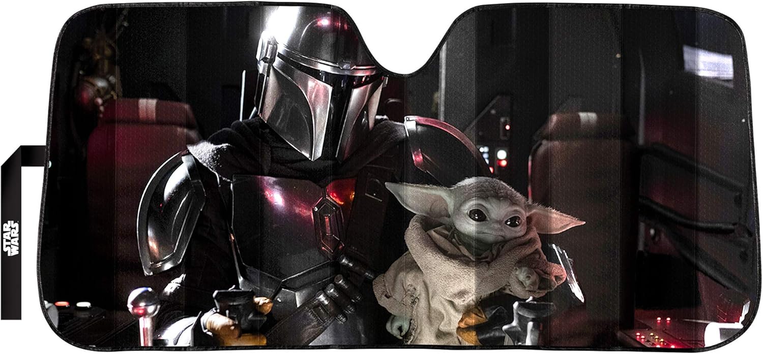 Star Wars Mandalorian Baby Yoda Accordion Sunshade